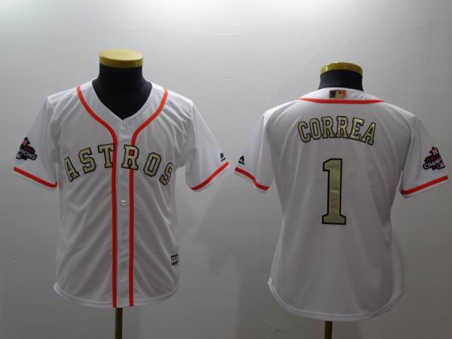 2017 world championship Houston Astros gold jerseys-019